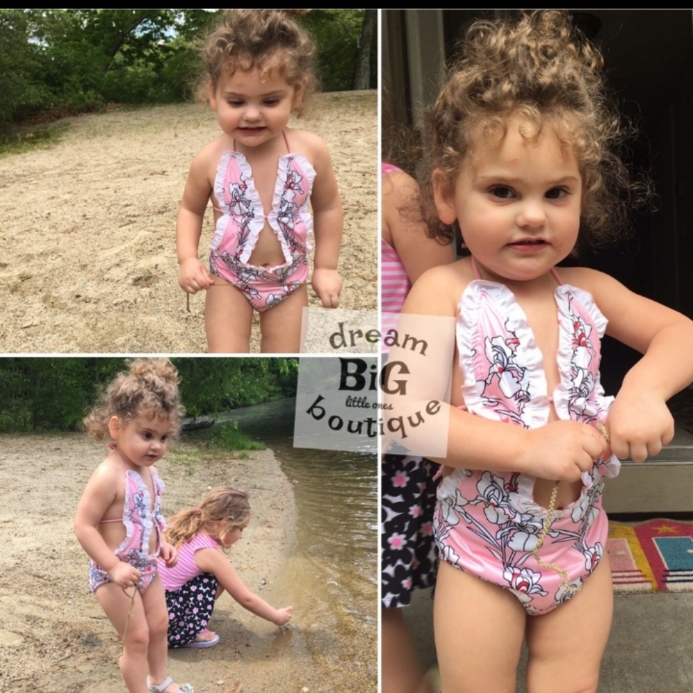 Infant girl boutique bathing suit 1pc 24 month NEW